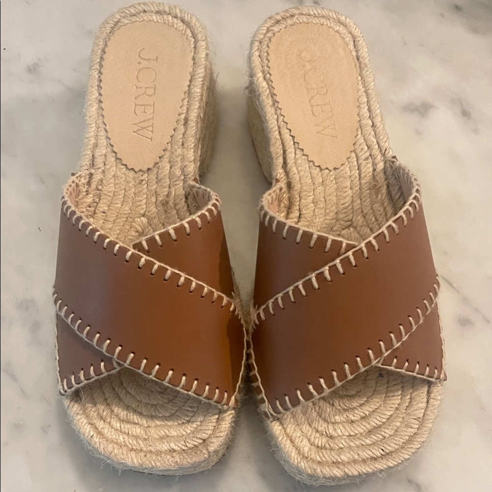 J. Crew Block Heel Espadrilles